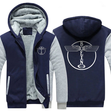 BOEING OLD LOGO DESIGNED ZIPPER SWEATER THE AV8R